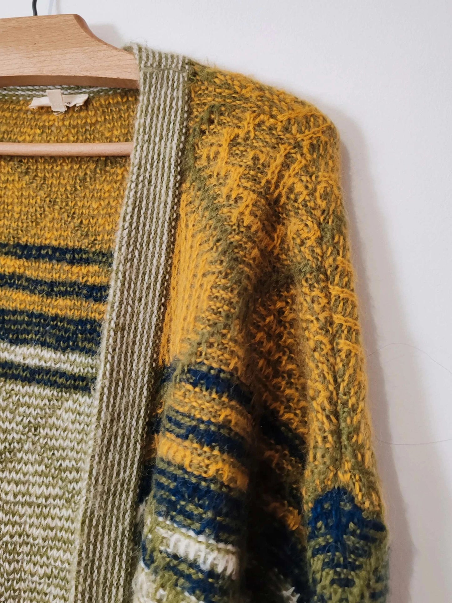 Gilet long mohair laine