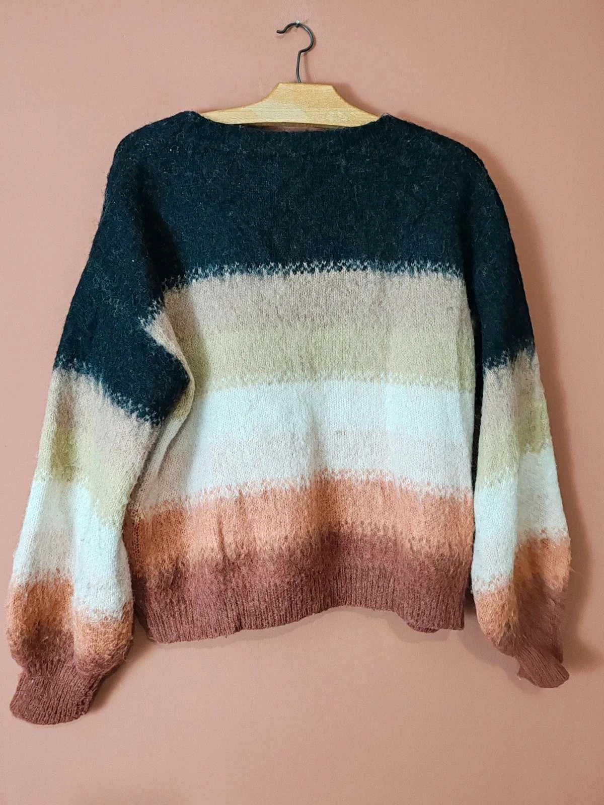 Cardigan rayures dégradé taille M/L