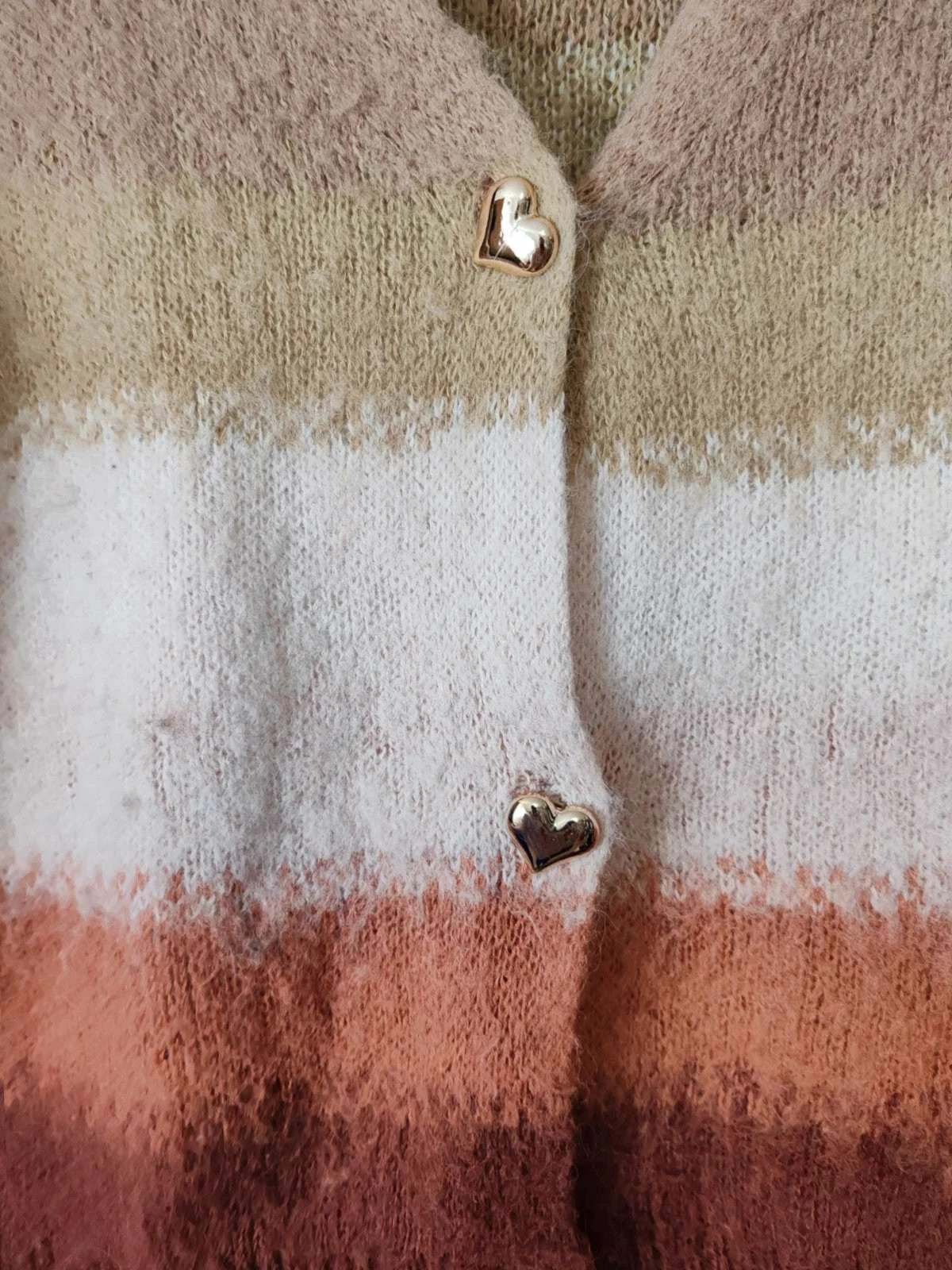 Cardigan rayures dégradé taille M/L