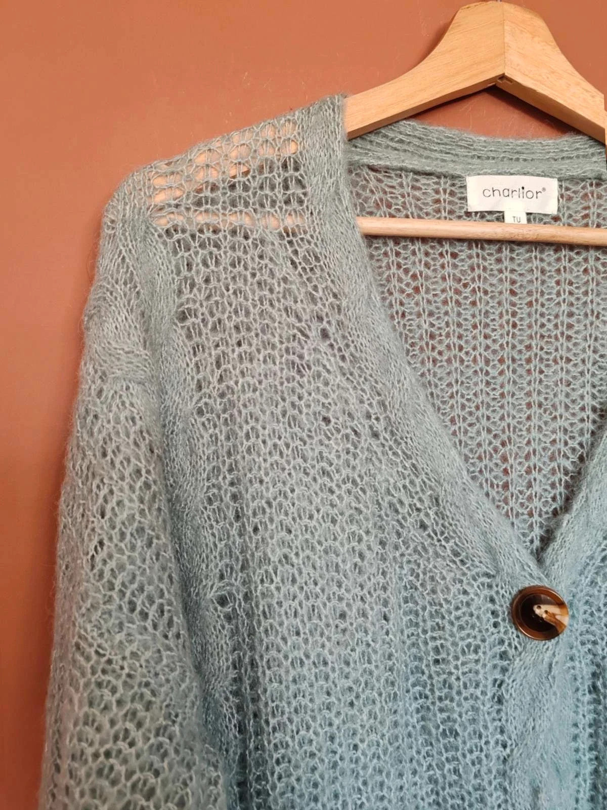 Cardigan loose bleu/gris taille L/XL
