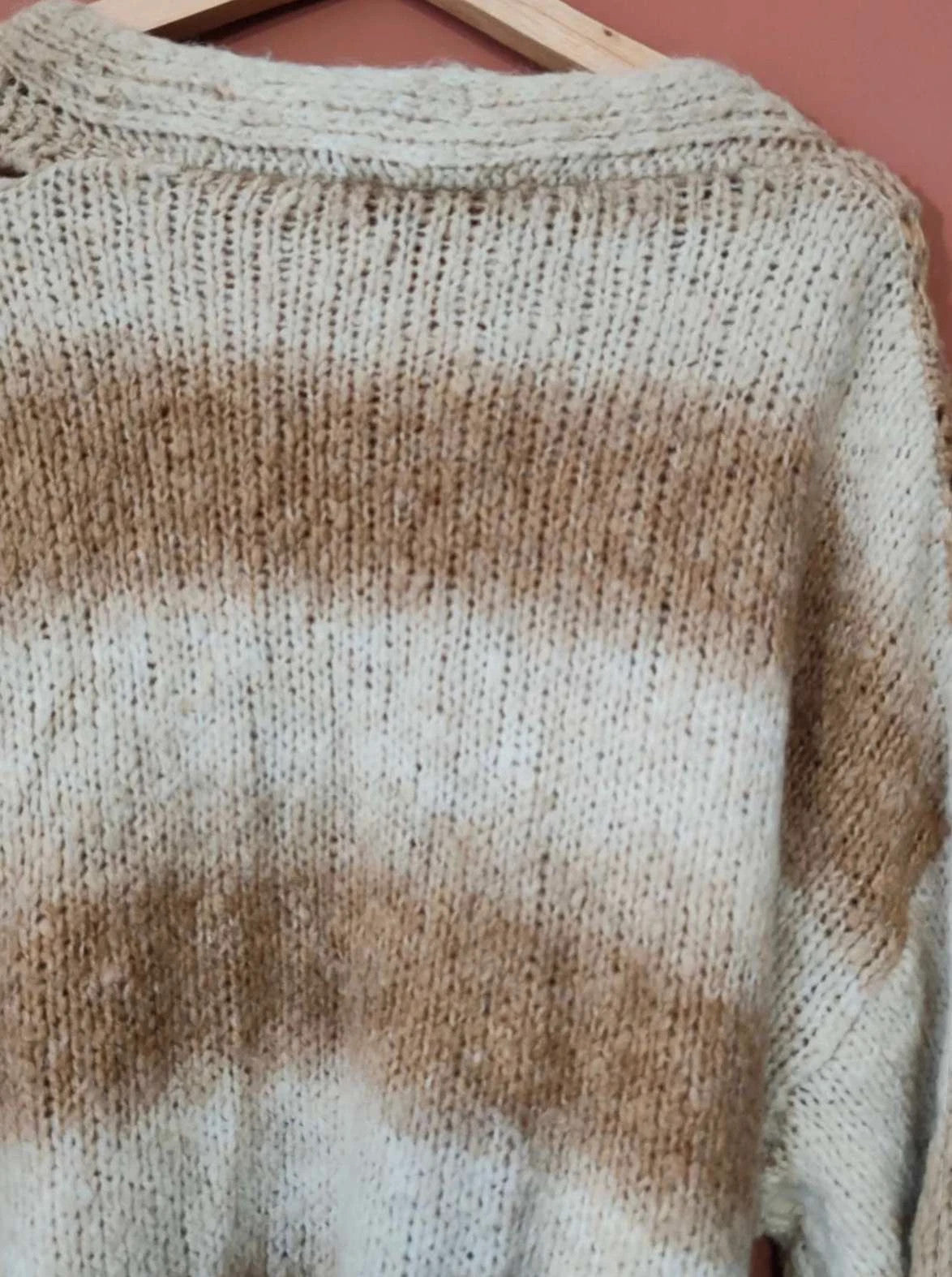 Gilet long beige taille M