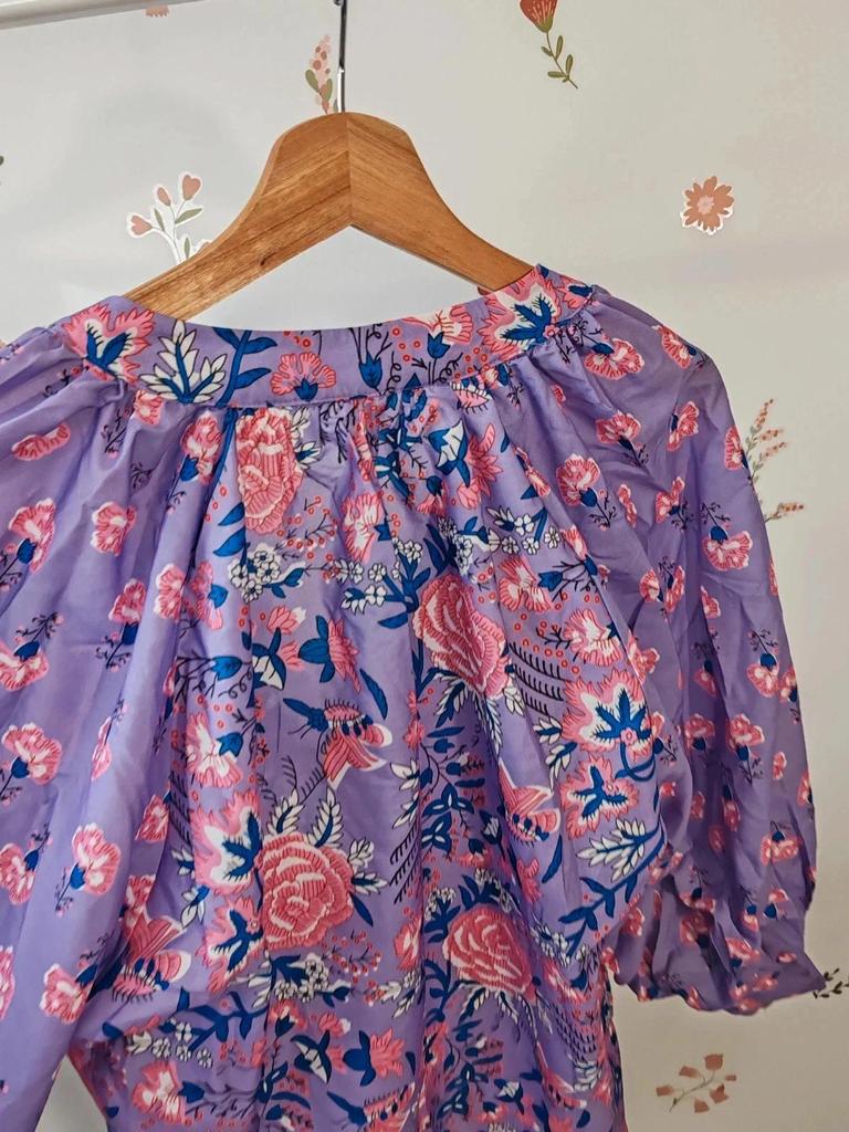 Blouse violette large taille L/xl