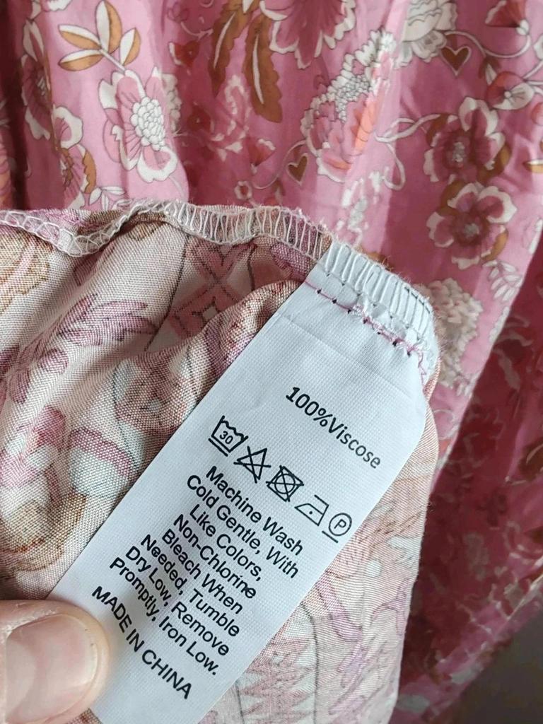 Robe bohème longue viscose taille L