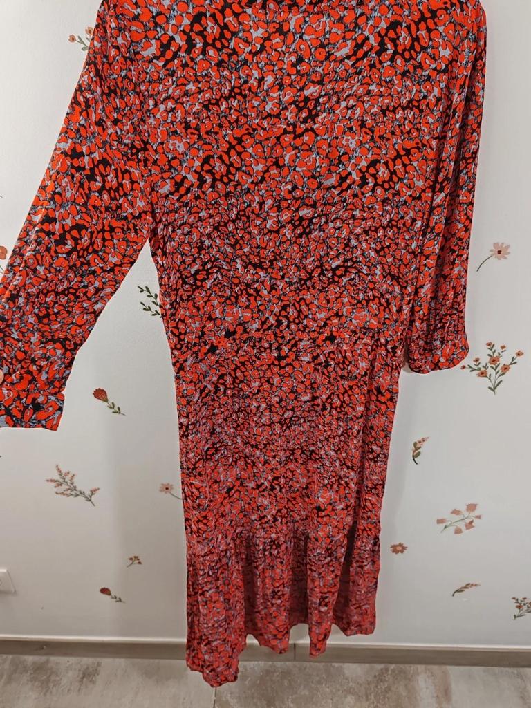 Robe longue rouge taille L