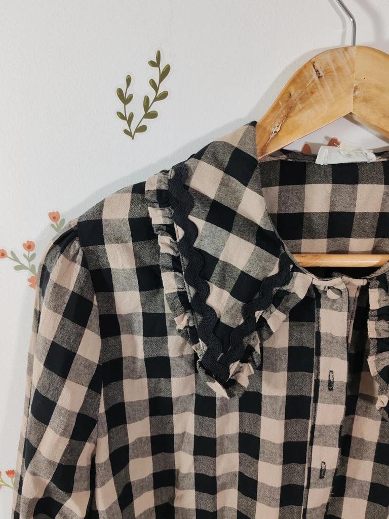 Blouse vichy croquet taille L