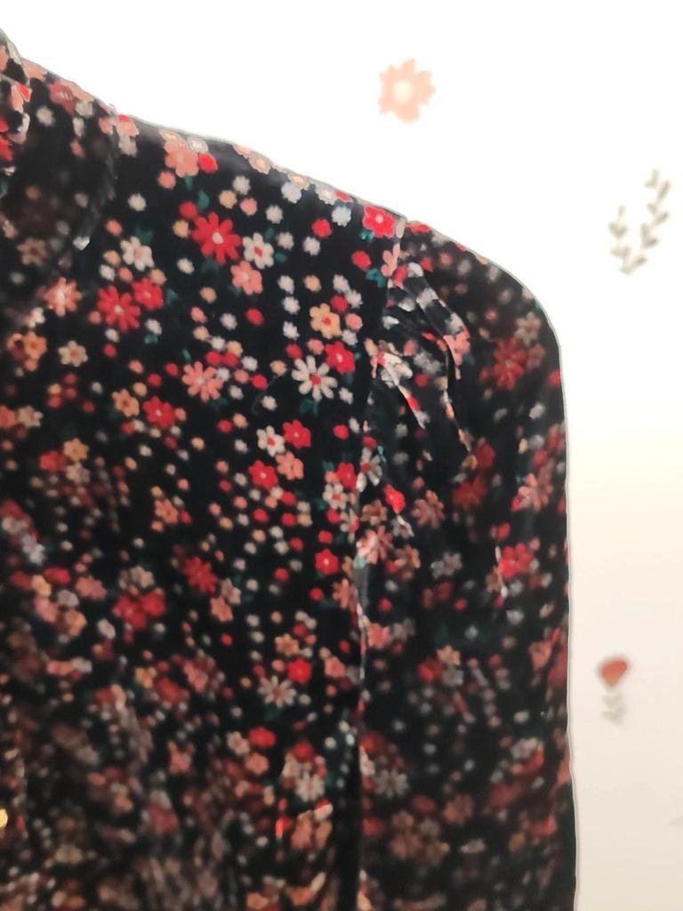 Robe velours fleurs taille 38 Claudie Pierlot