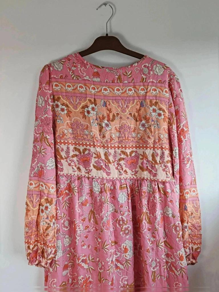 Robe bohème longue viscose taille L