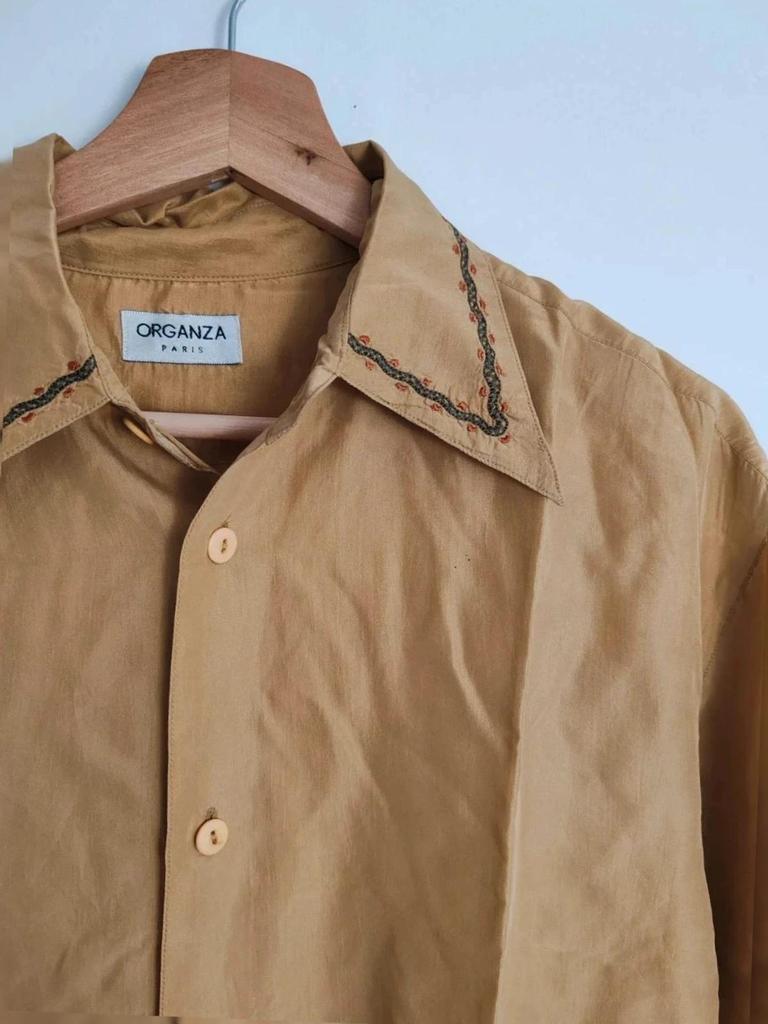Chemise brodée vintage taille M/l