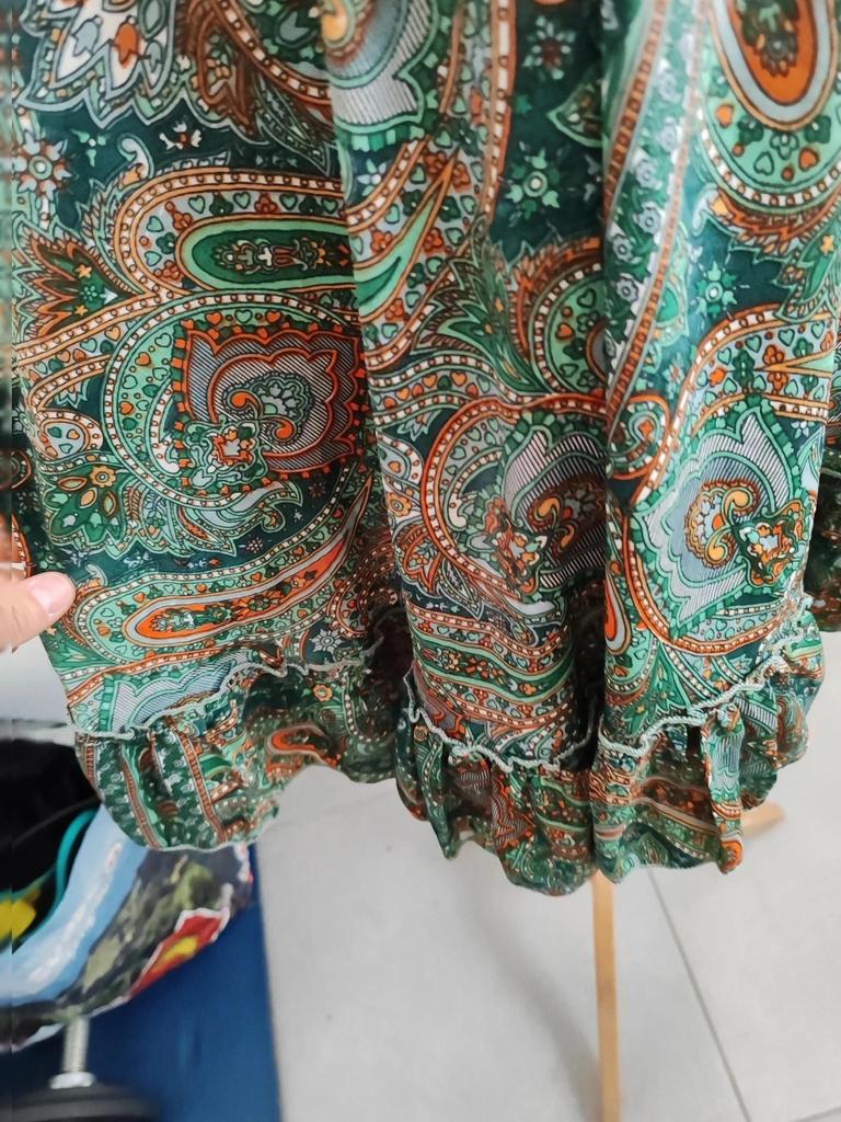 Robe bohème soie taille unique