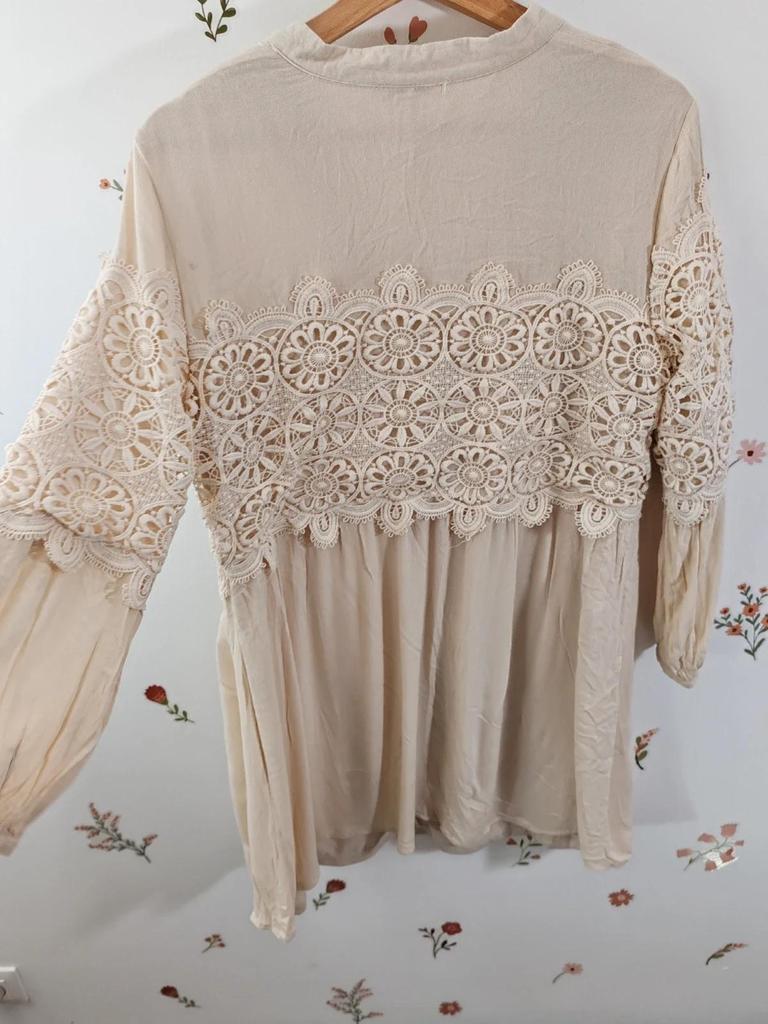 Robe courte / tunique beige taille L