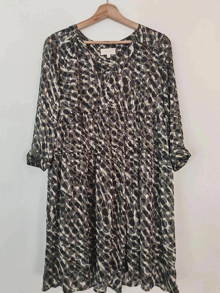 Robe motif kaki taille M