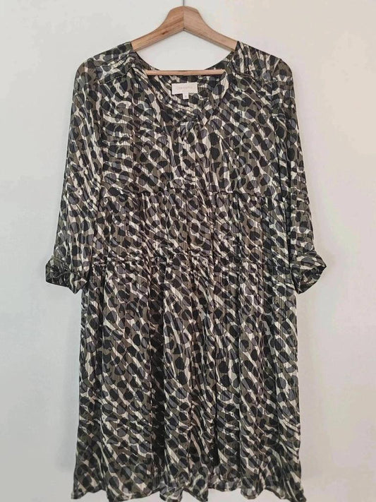 Robe motif kaki taille M