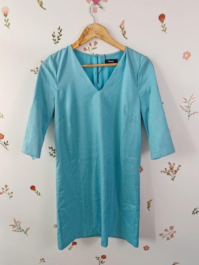 Robe droite bleu taille S/36