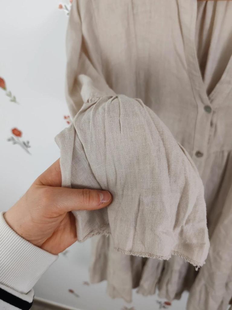 Robe lin beige taille M/l