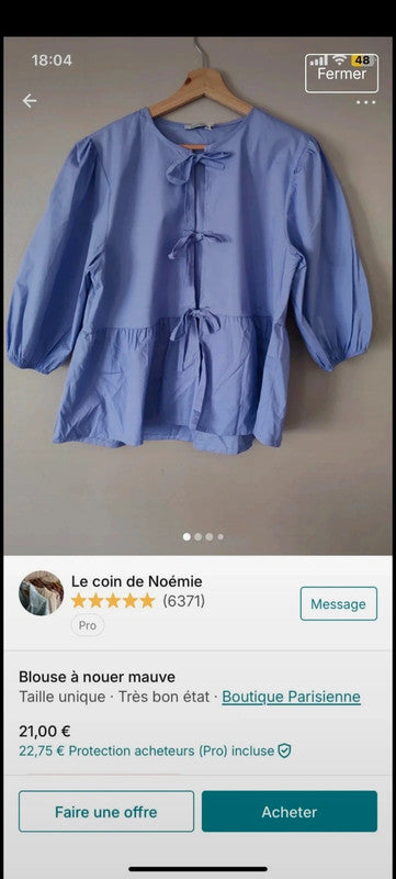Lot 2 blouses