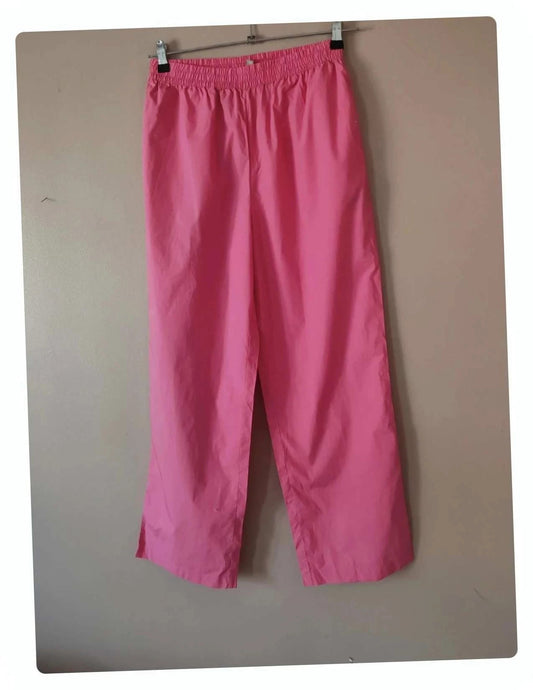 Pantalon  large  rose