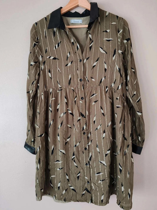 Robe maternité kaki