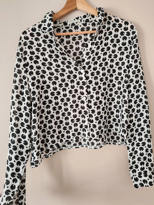 Chemise courte motif