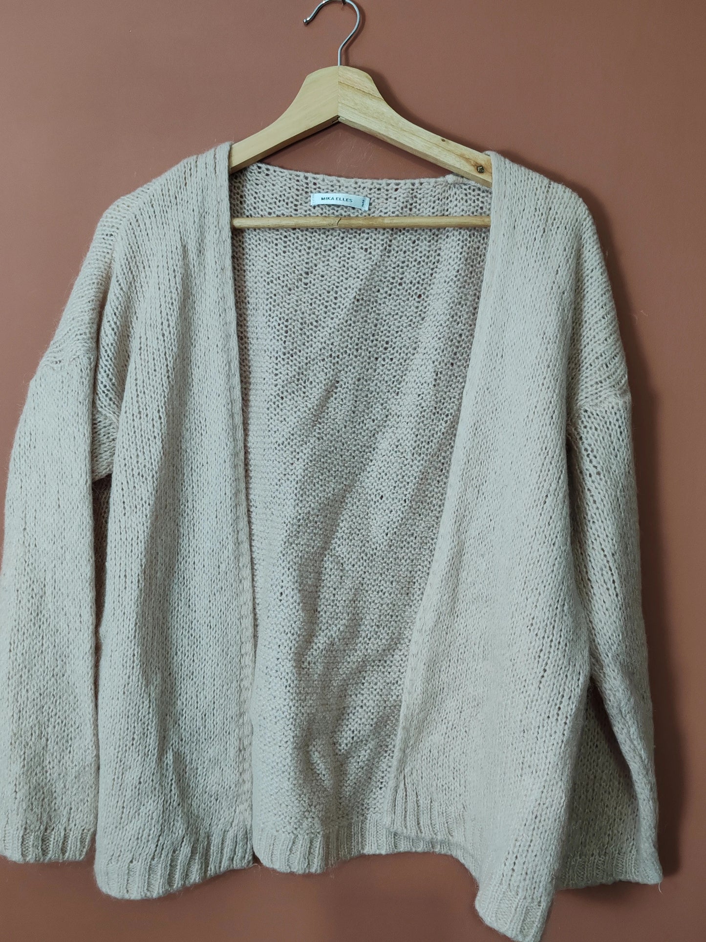 Cardigan mohair rose pale