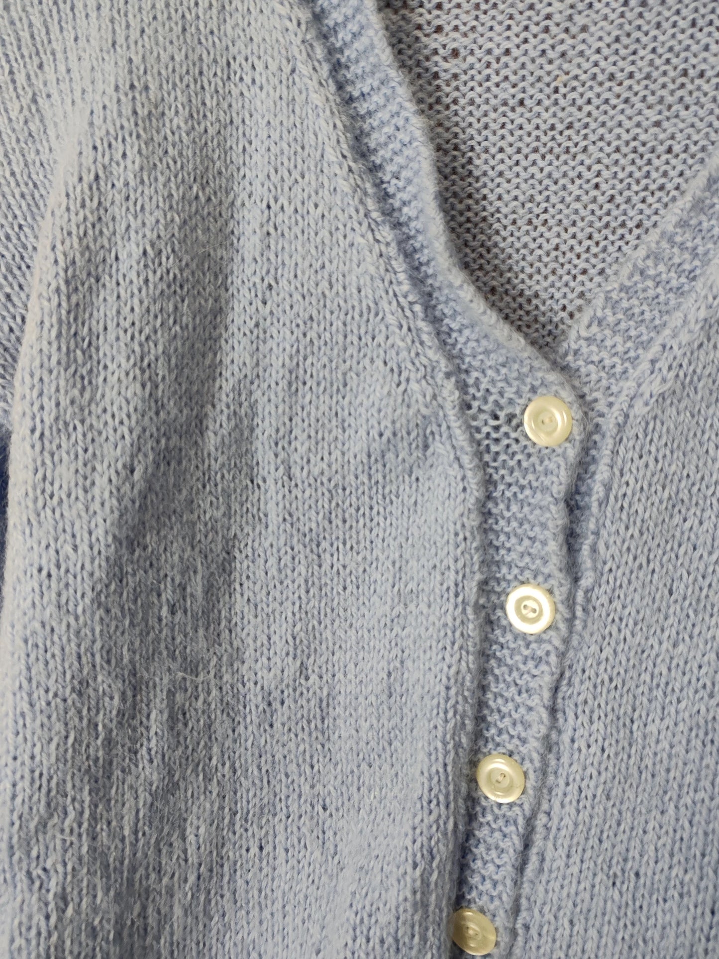 Cardigan duveteux bleu clair