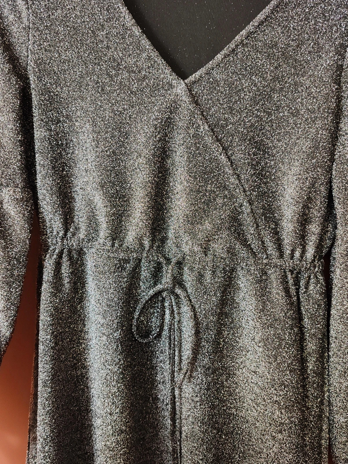 Robe brillante gris argenté taille M/L