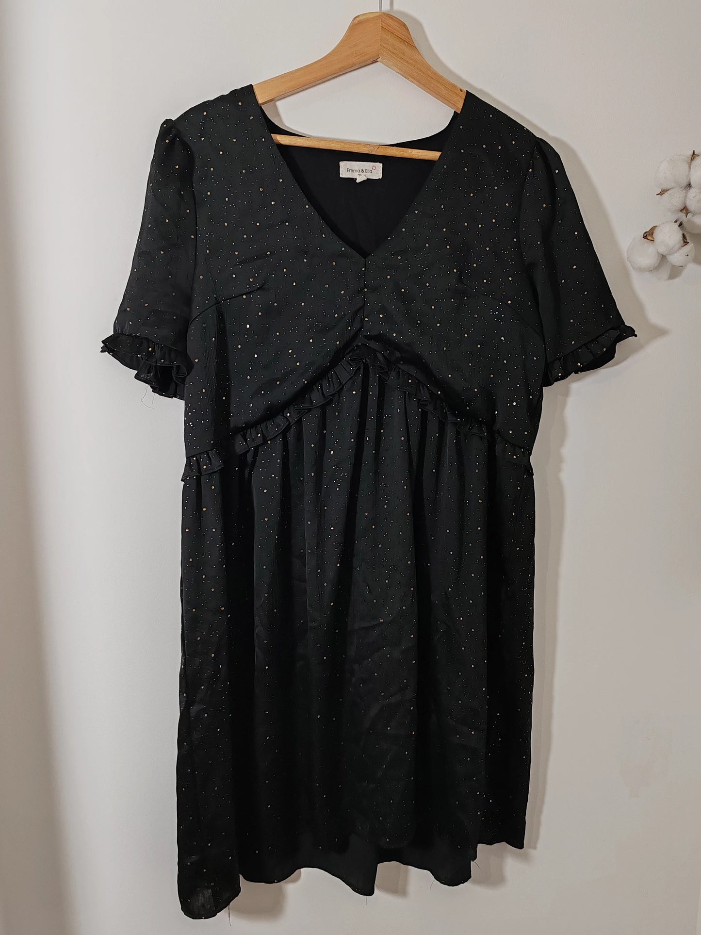 Robe pois doré taille S/M