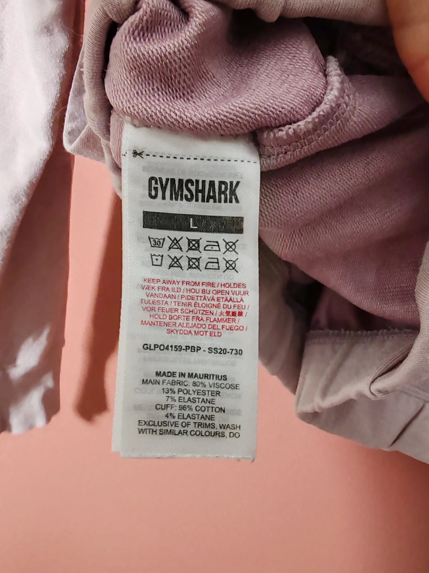 Top sweat Gymshark rose