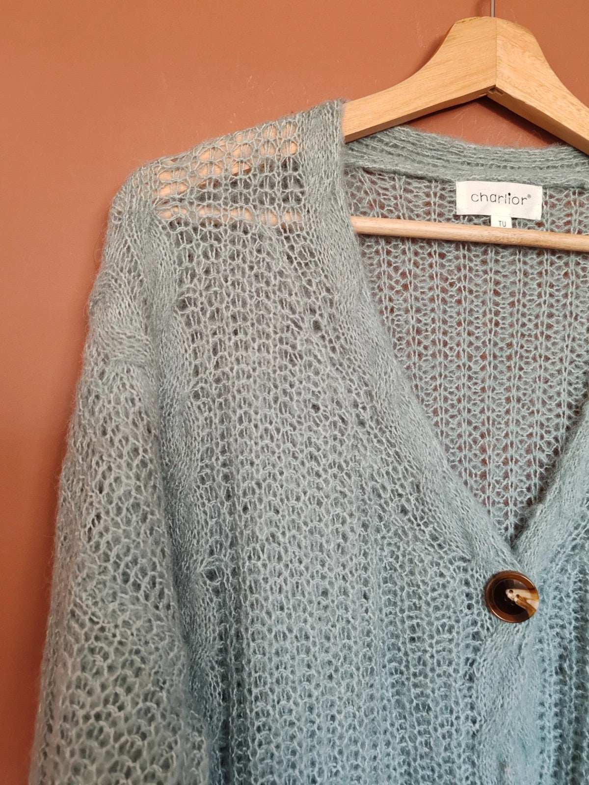 Cardigan loose bleu/gris taille L/XL