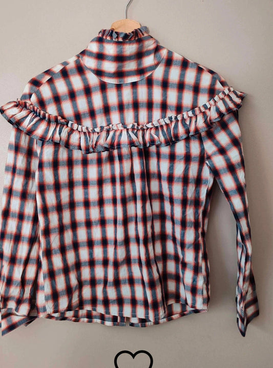 Blouse à carreaux taille XS