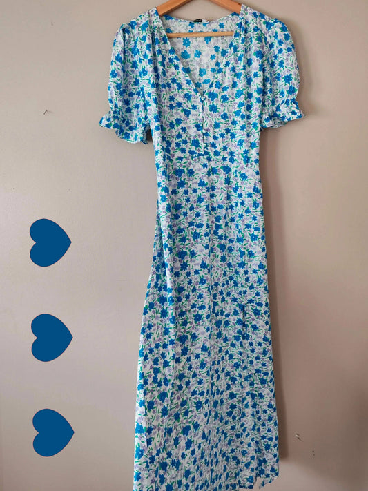 Robe bleu cottage taille S