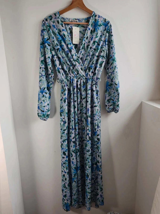 Robe longue à motif