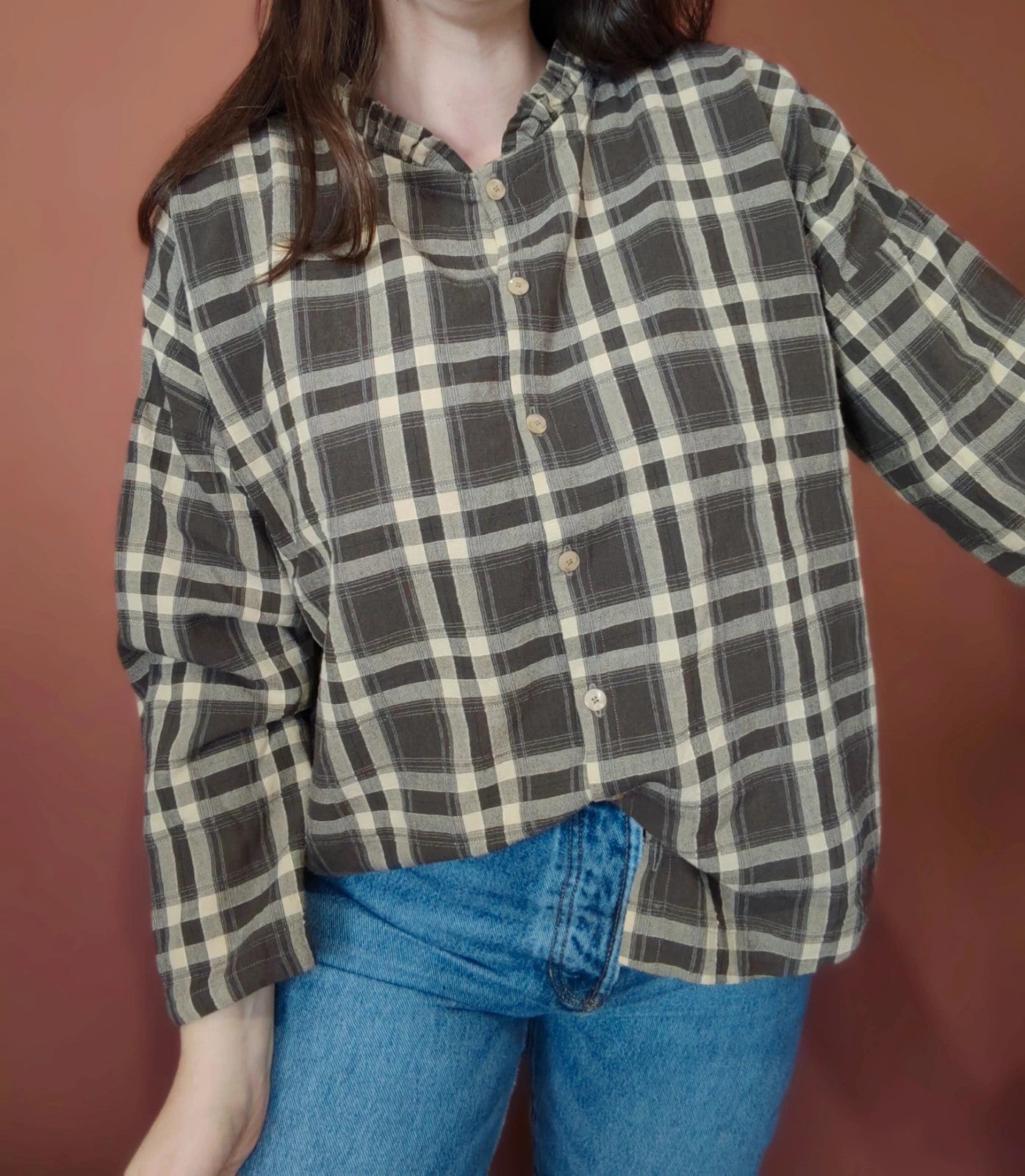 Blouse à carreaux taille 40/42