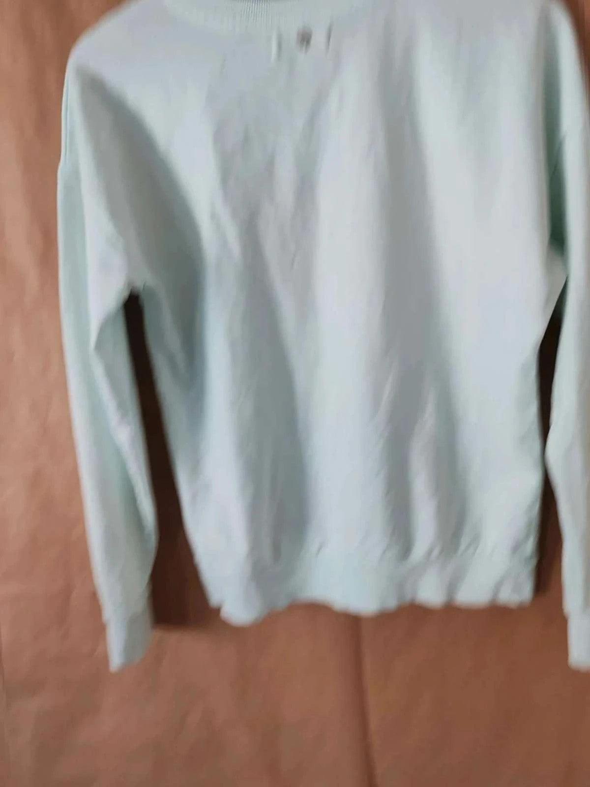 Sweat bleu/vert à  motif