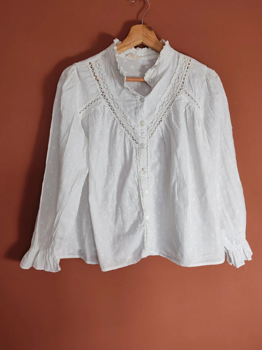 Blouse romantique taille M