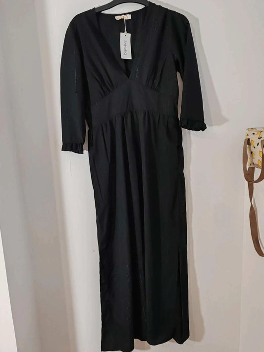 Robe longue noire taille S