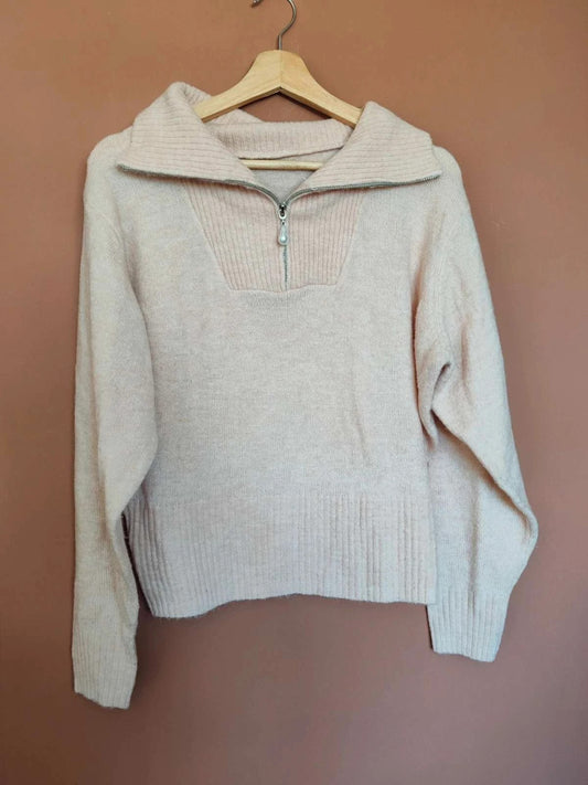 Pull col camionneur rose