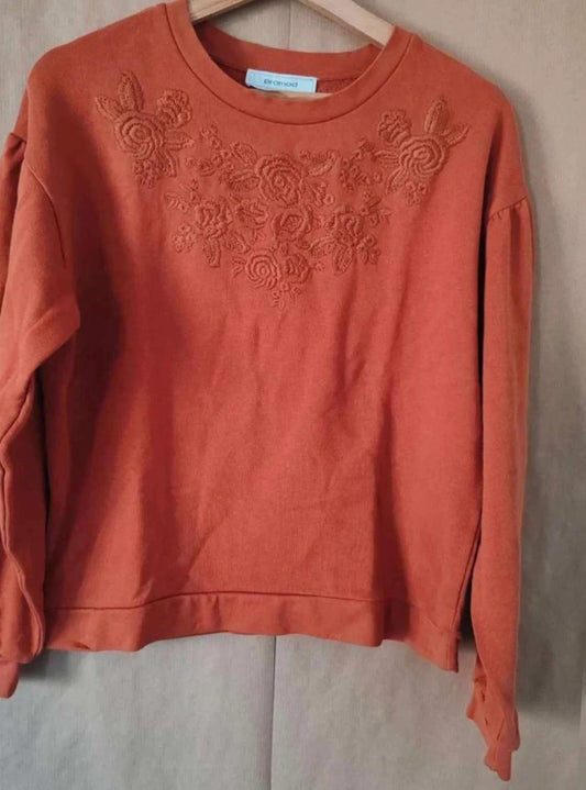 Sweat automnal brodé