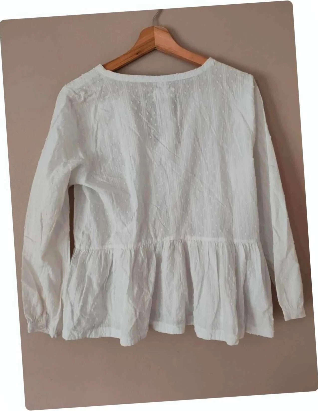 Blouse  plumetis  blanche