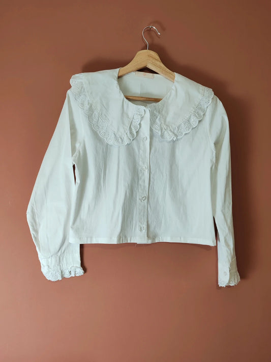 Blouse courte col claudine taille S/M