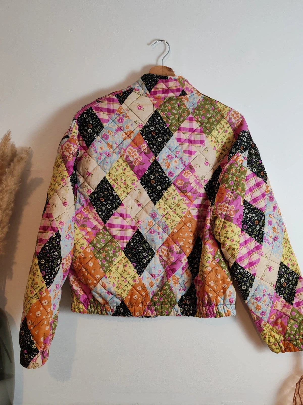 Veste bomber patchwork taille S