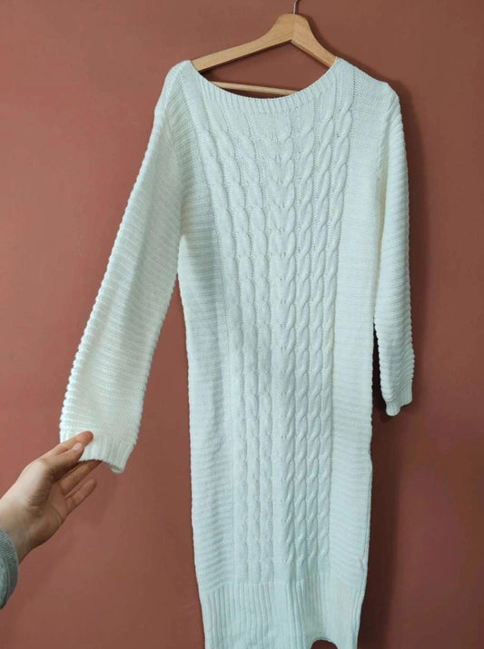 Robe longue en maille