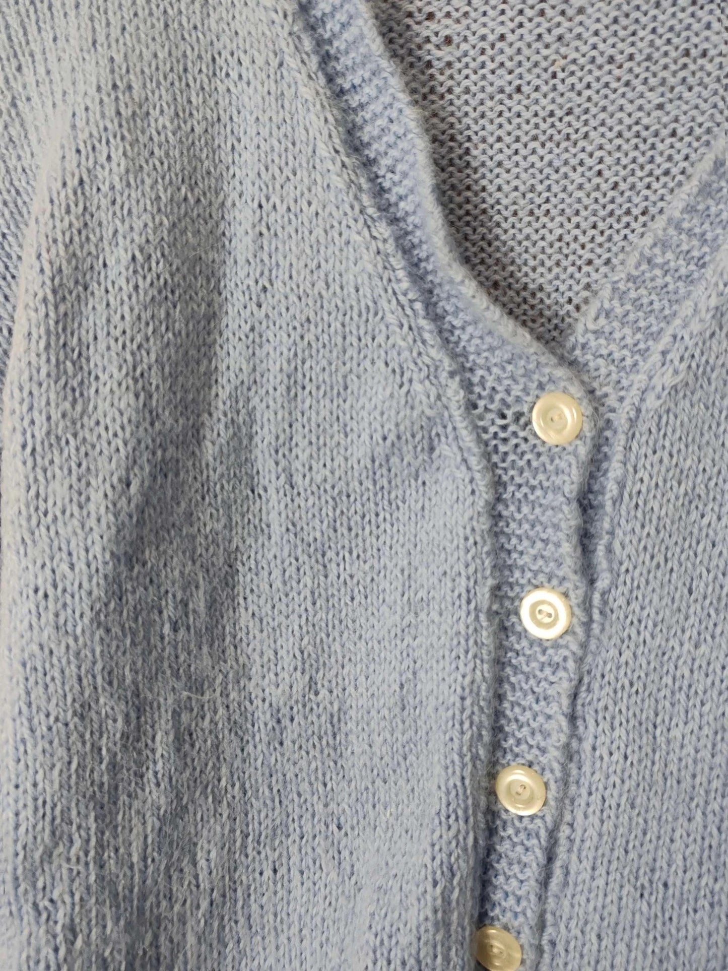 Cardigan  duveteux  bleu  clair