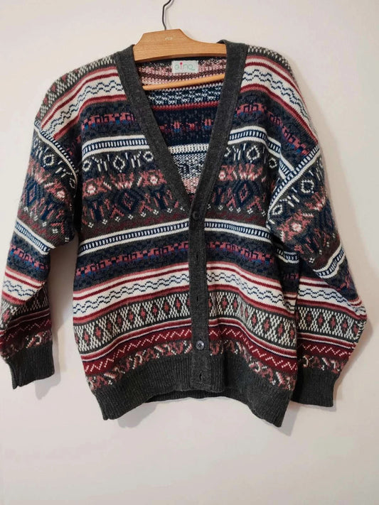 Cardigan jacquard vintage