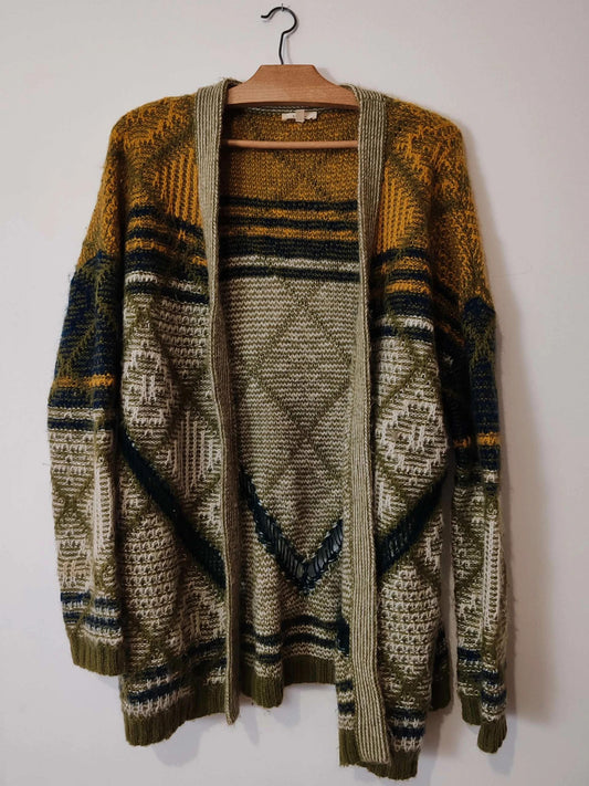 Gilet long mohair laine