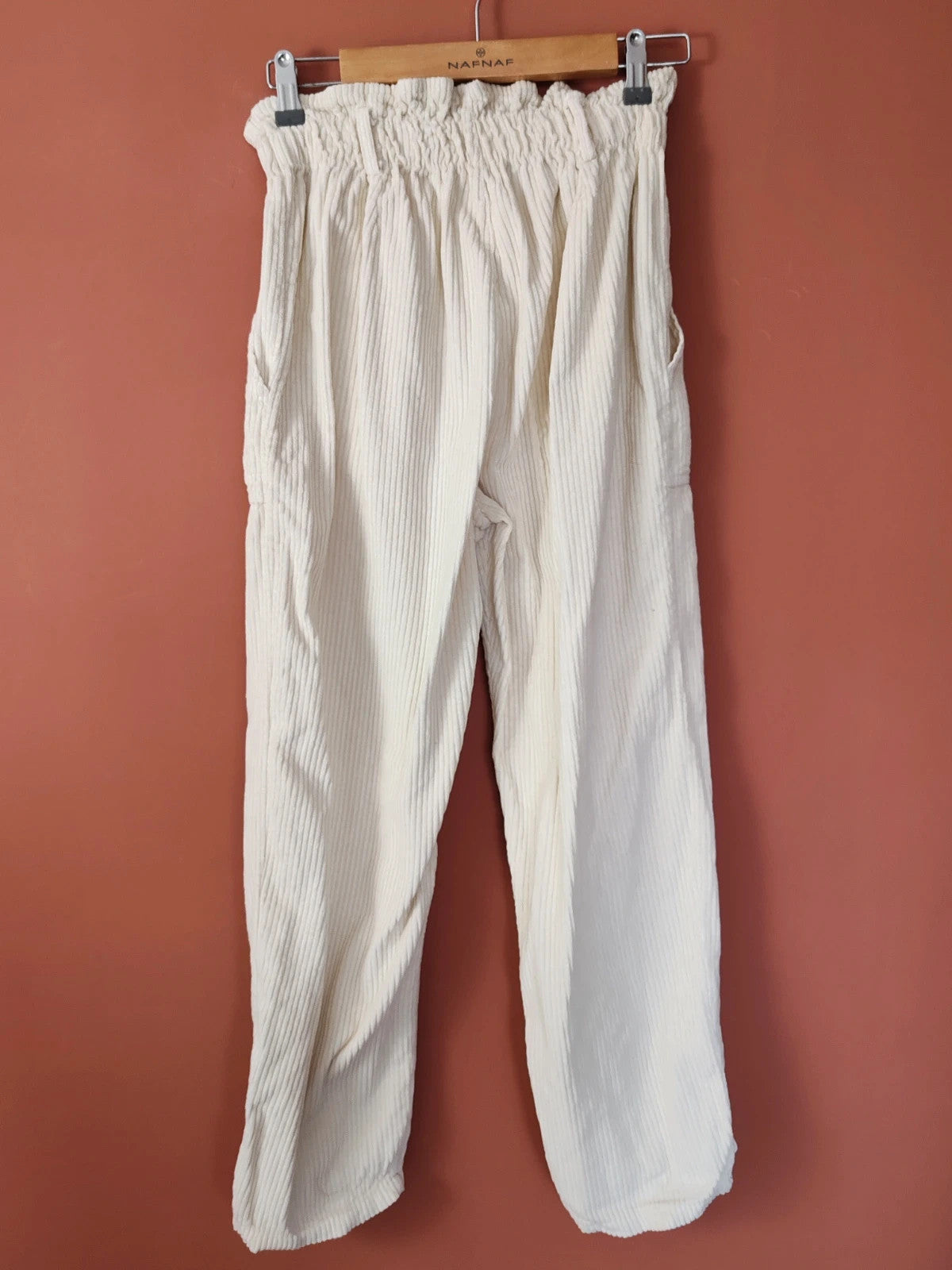 Pantalon velours écru taille XS/S