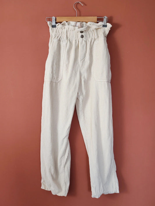 Pantalon velours écru taille XS/S