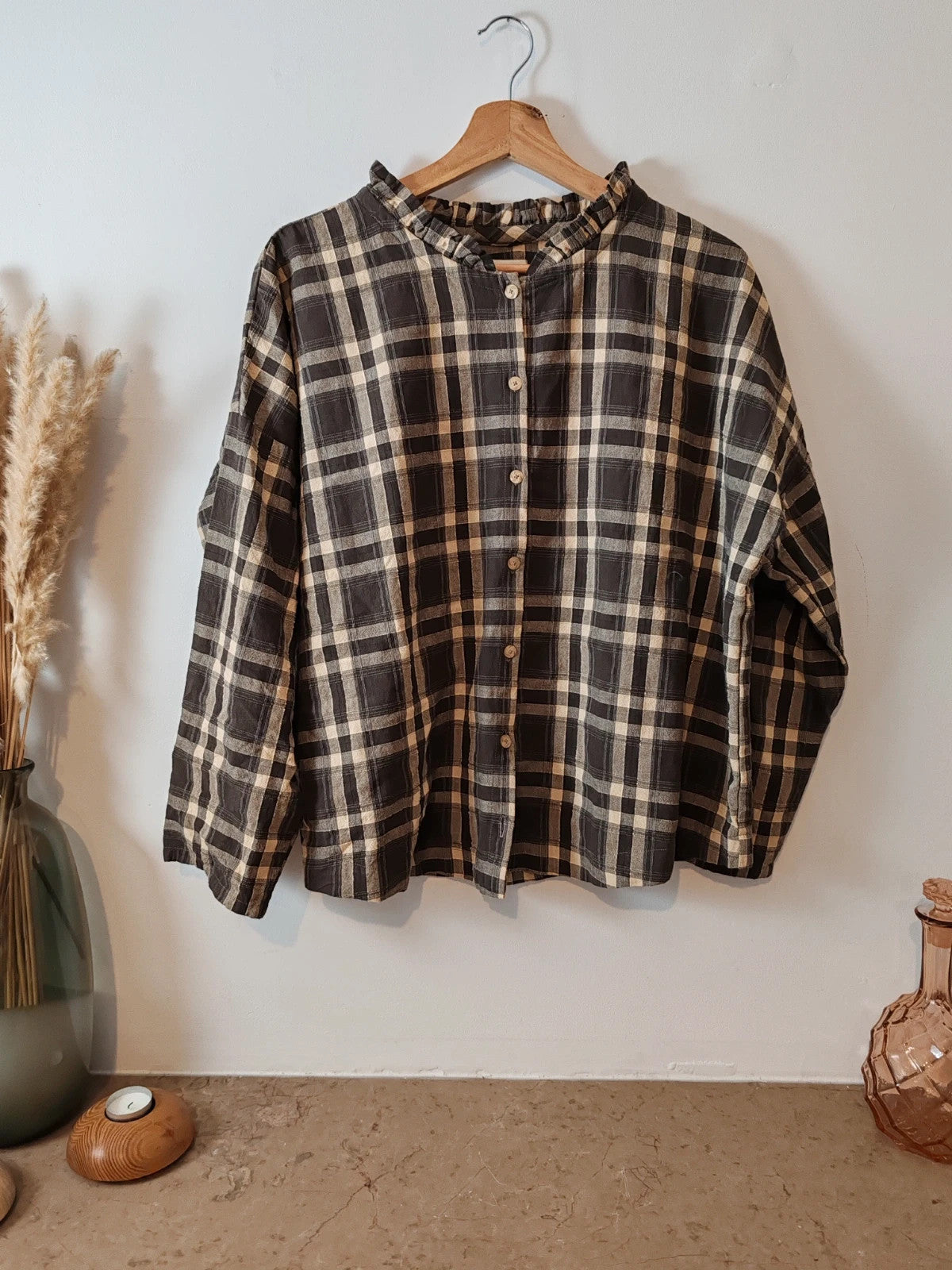 Blouse à carreaux taille 40/42