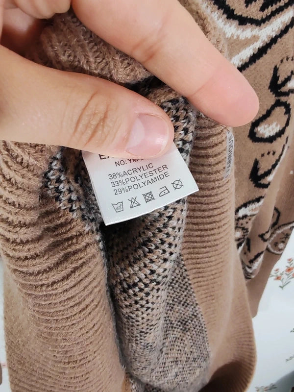 Gilet à motif bandana beige