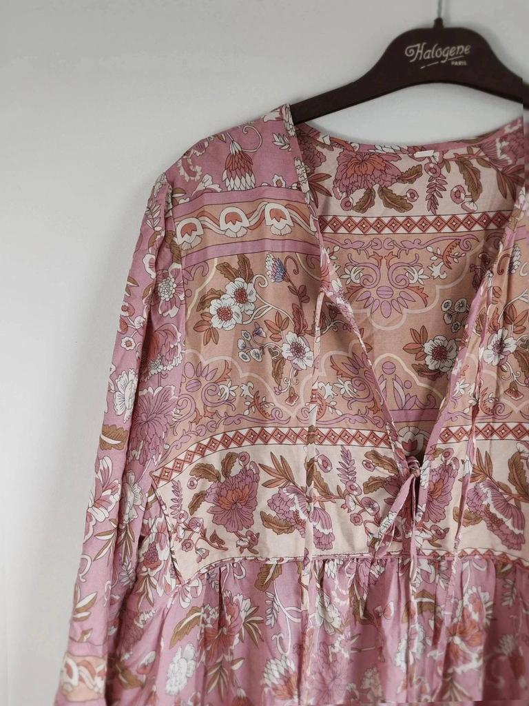 Robe bohème longue viscose taille L