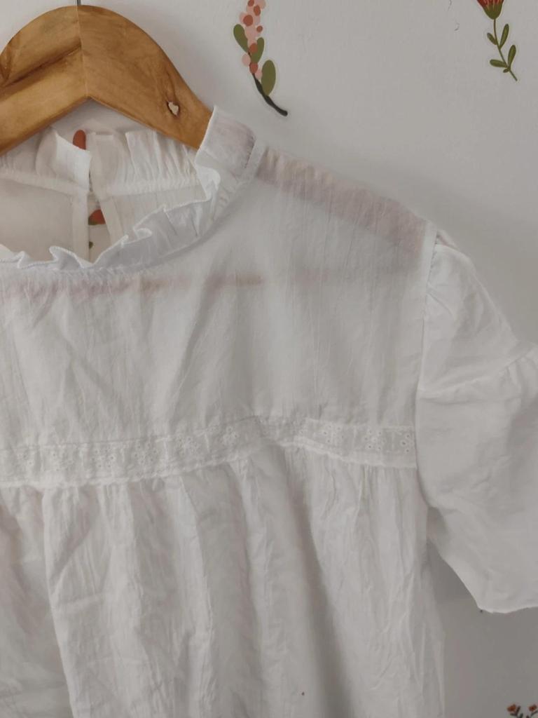 Blouse romantique blanche taille L
